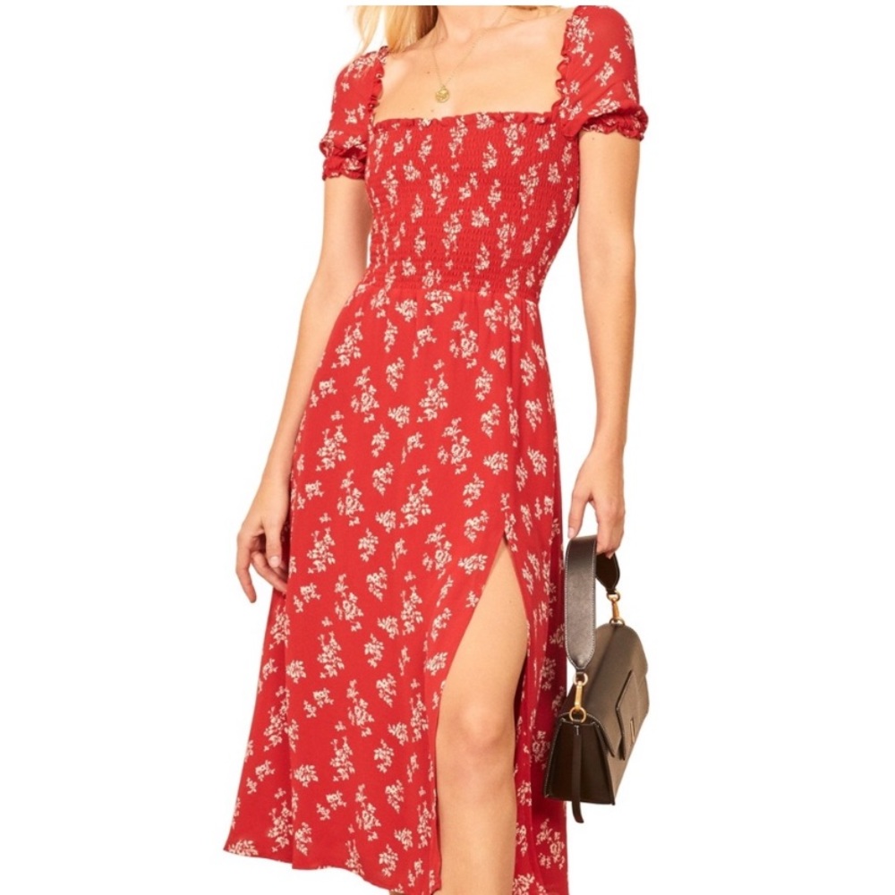 NWOT Reformation Inka Dress - Red Floral